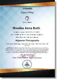 Urkunde Hypnosetherapie